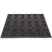 Sasa Demarle FP 2163 Flexipan Origine Silicone Mold with 18 Dog-Bone Cavities