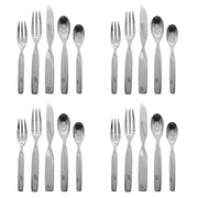 Sasaki Double Helix 18/10 Stainless Steel 20pc. Flatware Set Service for Four