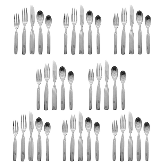 Sasaki Double Helix 18/10 Stainless Steel 40pc. Flatware Set (Service for Eight)