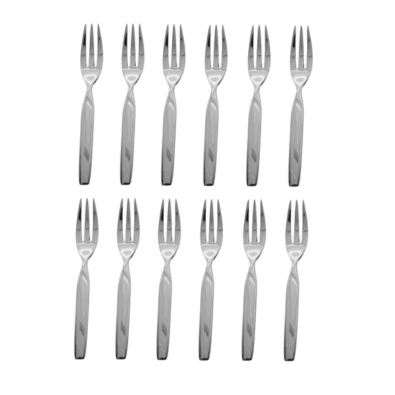 Sasaki Double Helix 18/10 Stainless Steel 6 3/4" Salad Fork (Set of Twelve)