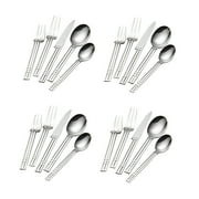 Sasaki Windows 18/8 Stainless Steel 20pc. Flatware Set Service for Four