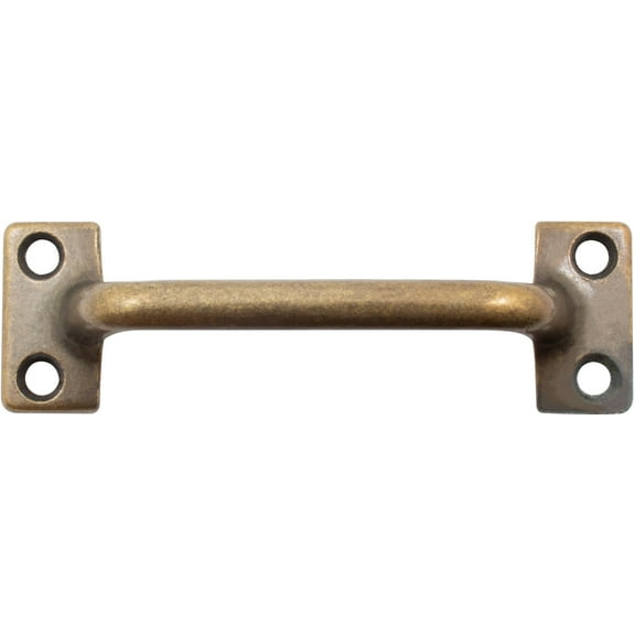 Sash Lift, 3-7/8" in Length, 3-3/8" Hole-to-Hole, Antique Brass by Stone Harbor Hardware