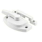 Sash Lock, Diecast Construction, White, Used on Vertical and Horizontal Sliding Windows