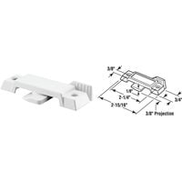 Sash Lock, Diecast Construction, White, Used on Vertical and Horizontal Sliding Windows