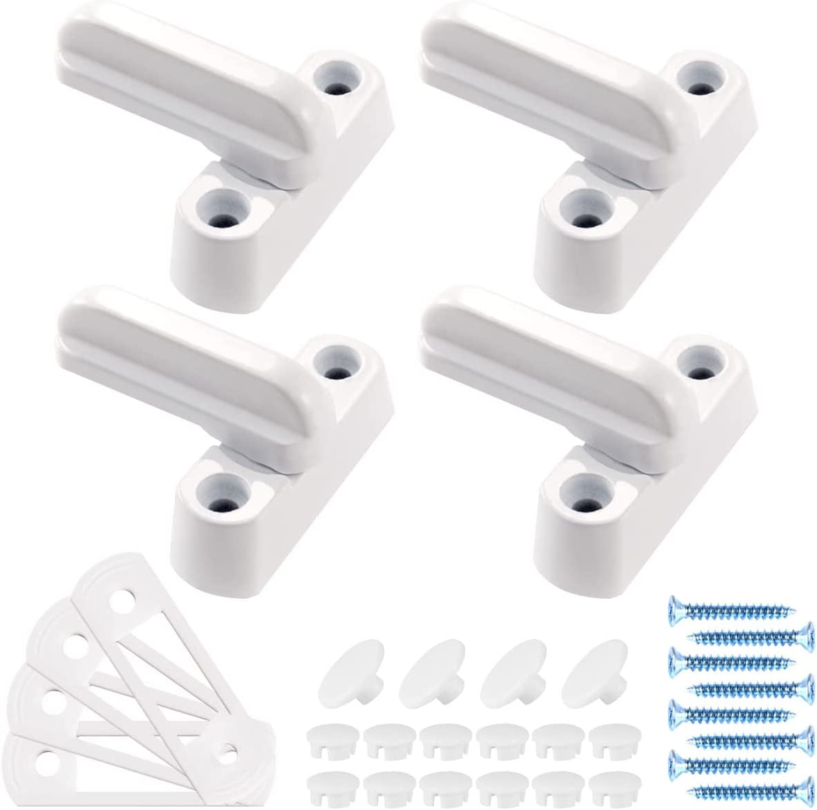Sash Window Locks for upvc Windows 4 Pcs Sash Jammers Window Security