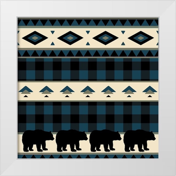Sasha 12x12 White Modern Wood Framed Museum Art Print Titled - Comfort Zone III