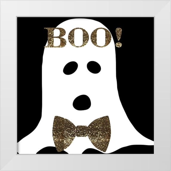 Sasha 12x12 White Modern Wood Framed Museum Art Print Titled - Gentleman Ghost