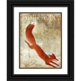 thumbnail image 1 of Sasha 15x18 Black Ornate Wood Framed with Double Matting Museum Art Print Titled - Winter Game One, 1 of 4