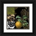 thumbnail image 1 of Sasha 20x20 Black Ornate Wood Framed with Double Matting Museum Art Print Titled - Damask Lerain III, 1 of 4