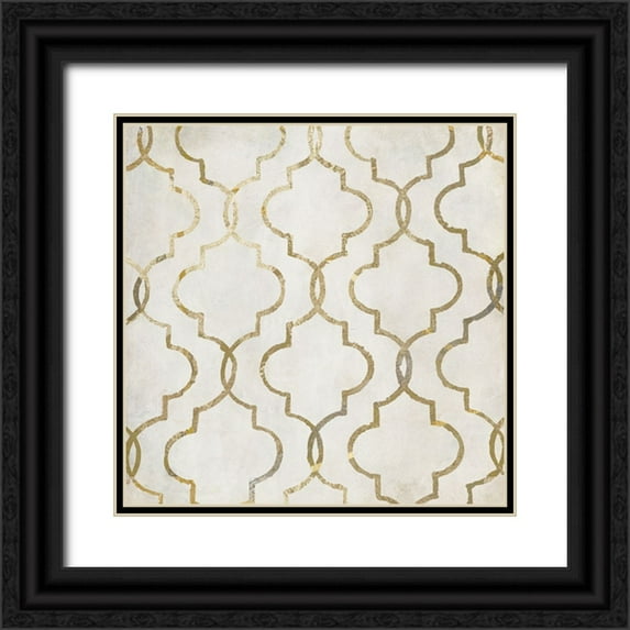 Sasha 20x20 Black Ornate Wood Framed with Double Matting Museum Art Print Titled - Paris Apartment IV