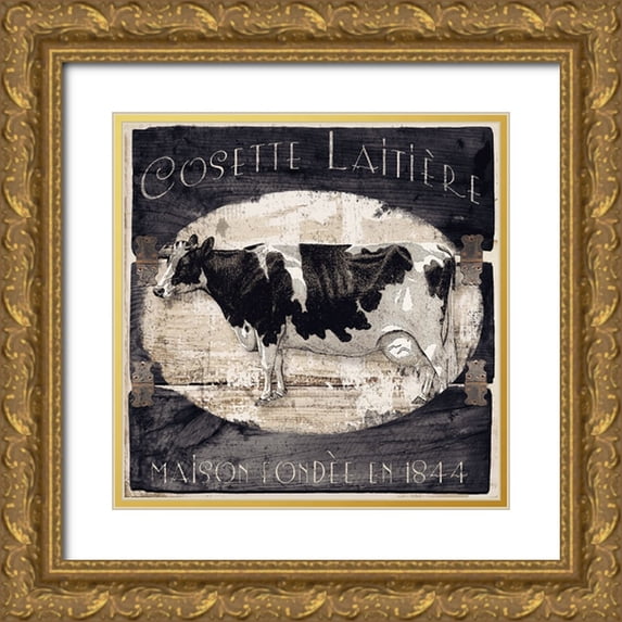 Sasha 20x20 Gold Ornate Wood Framed with Double Matting Museum Art Print Titled - Campagne III