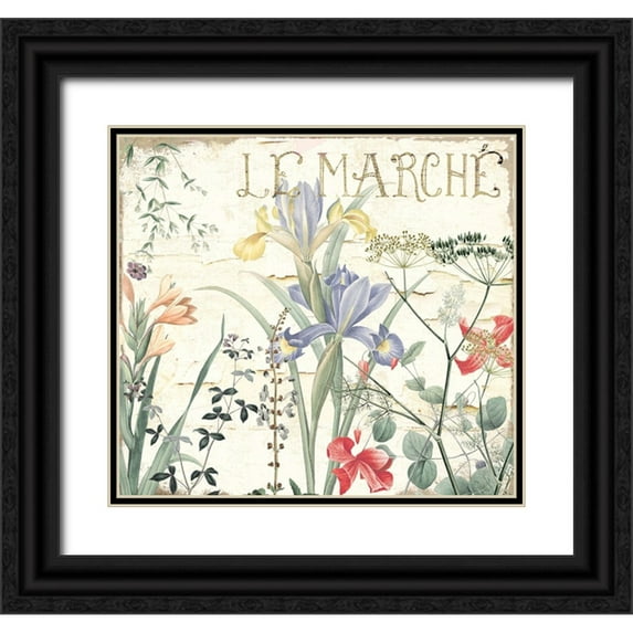 Sasha 22x20 Black Ornate Wood Framed with Double Matting Museum Art Print Titled - Mirabelle IV