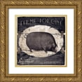 thumbnail image 1 of Sasha 26x26 Gold Ornate Wood Framed with Double Matting Museum Art Print Titled - Campagne II, 1 of 4