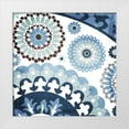 thumbnail image 1 of Sasha 26x26 White Modern Wood Framed Museum Art Print Titled - Moroccan Blues I, 1 of 4