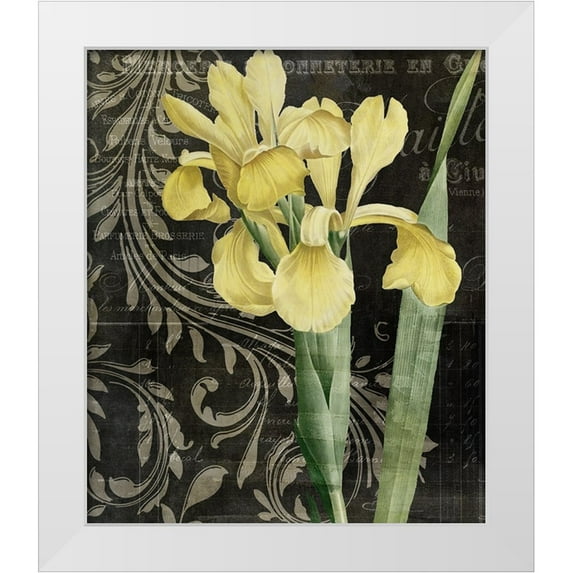 Sasha 26x30 White Modern Wood Framed Museum Art Print Titled - Ode To Yellow