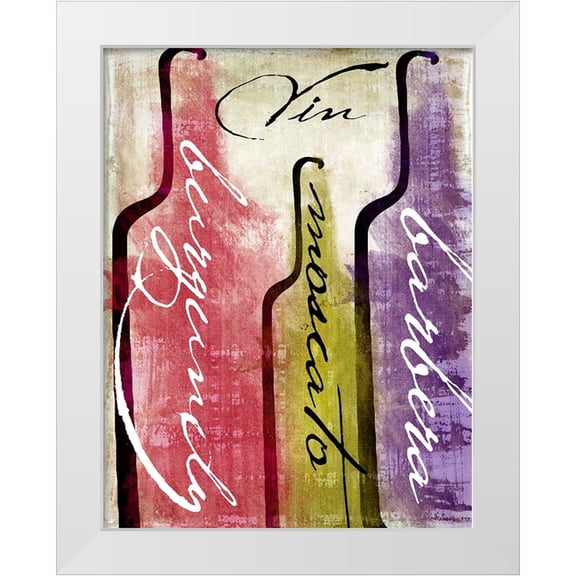 Sasha 26x32 White Modern Wood Framed Museum Art Print Titled - Wine Tasting II