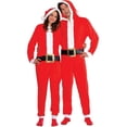 thumbnail image 1 of Sasha Adult Santa Christmas Onesie One Piece Hoodie Outfit Small / Ex-Small, 1 of 3