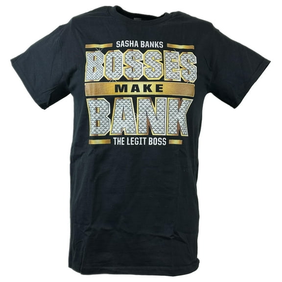 Sasha Banks Bosses Make Bank Black T-shirt
