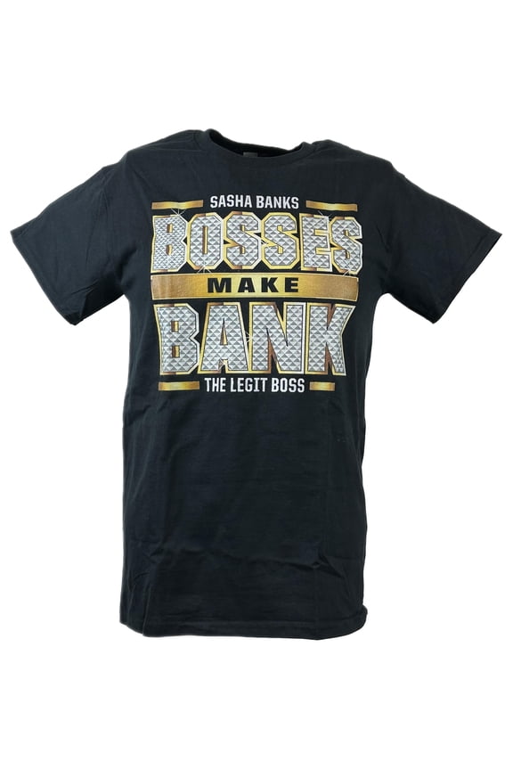 Sasha Banks Bosses Make Bank Black T-shirt