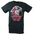 thumbnail image 1 of Sasha Banks Pink Hair Black T-shirt, 1 of 4