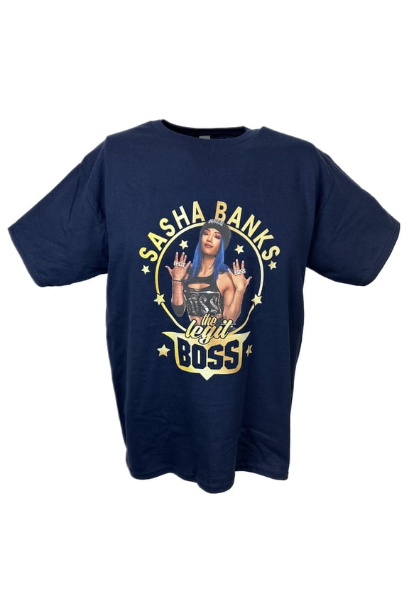 Sasha Banks The Legit Boss Blue Kids T-shirt