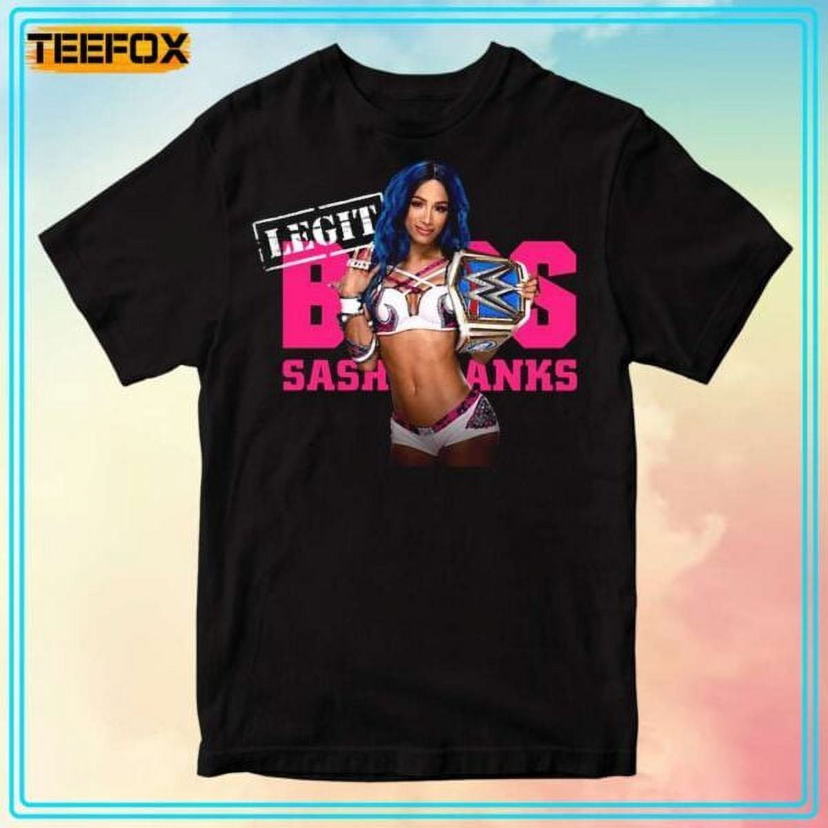 Sasha Banks The Legit Boss Pink Tshirt