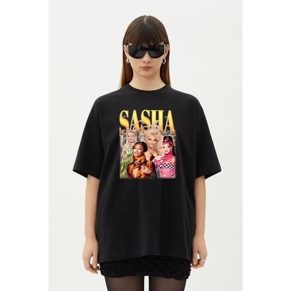 Sasha Colby Retro 90s Vintage Drag Winner T-Shirt, for men & women, up to size 5XL