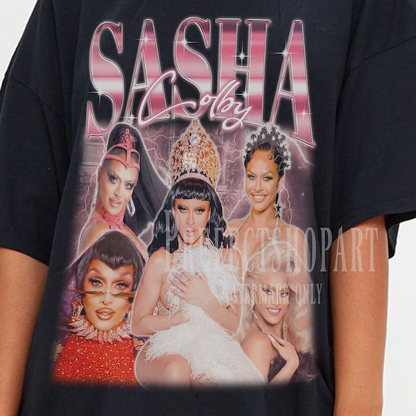 Sasha Colby Retro Shirt, Sasha Colby 90's Vintage Homage Shirt, Drag