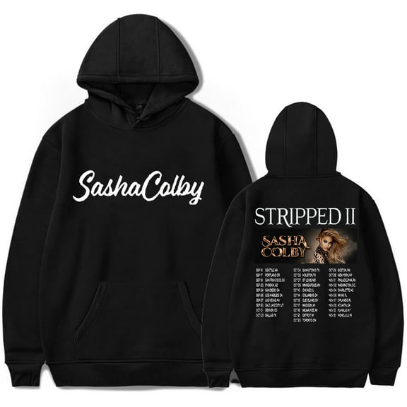 Sasha Colby Stripped II Tour Hoodies Long Sleeve Streetwear Cosplay Women Men Hooded Sweatshirts