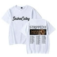 thumbnail image 1 of Sasha Colby Stripped II Tour Merch T-shirts Women Men Cosplay Streetwear Tops Short Sleeve Tee, 1 of 6