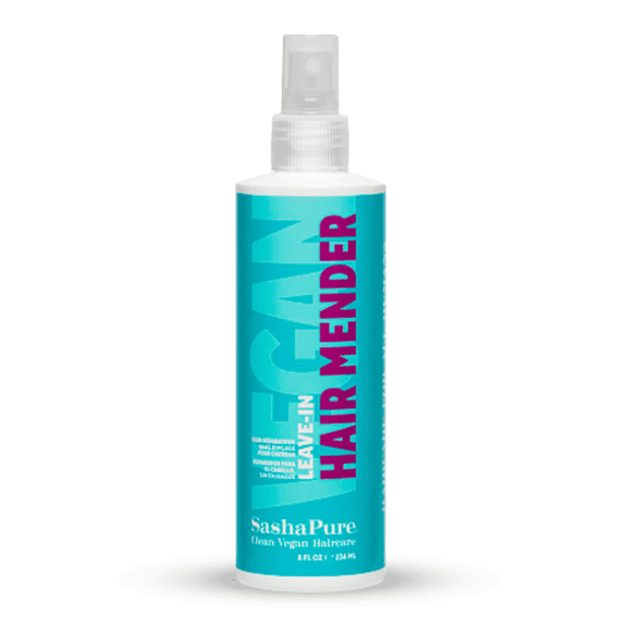 Sashapure Leave In Mender Spray, Detangles & Adds Shine, Repairs Split Ends, Seals Hair Cuticle & Protects Hair Against Heat Damage, with Argan Oil  8 Fl Oz