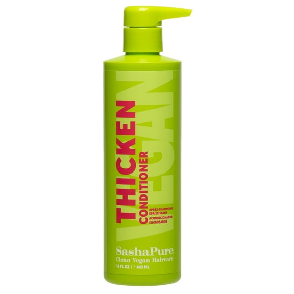 Sashapure Thicken Conditioner Volumizing, Strengthening & Hydrating with Organic Sacha Inchi Oil, Fresh Scent 15 fl oz