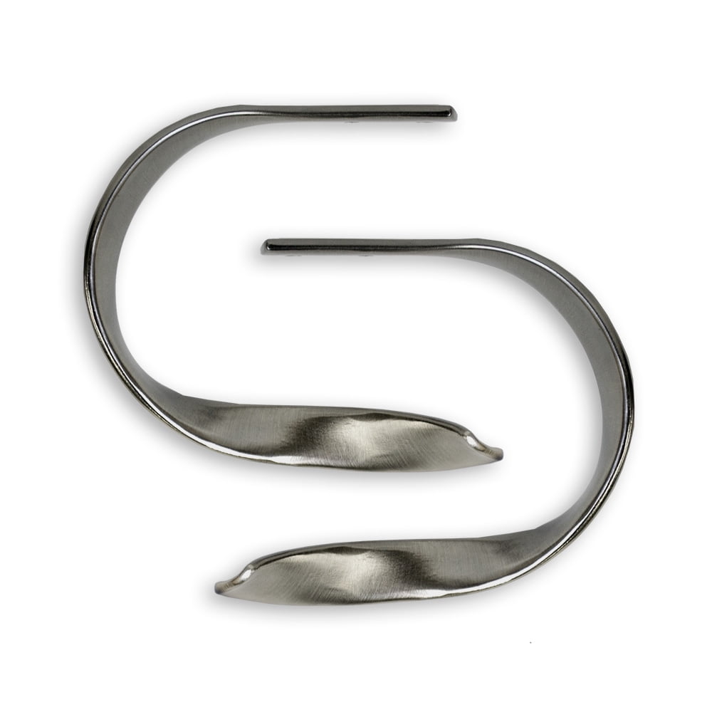 Lumino Plated Pewter Sashay Curtain Holdbacks (2 Count)