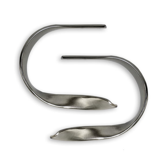 Lumino Plated Pewter Sashay Curtain Holdbacks (2 Count)