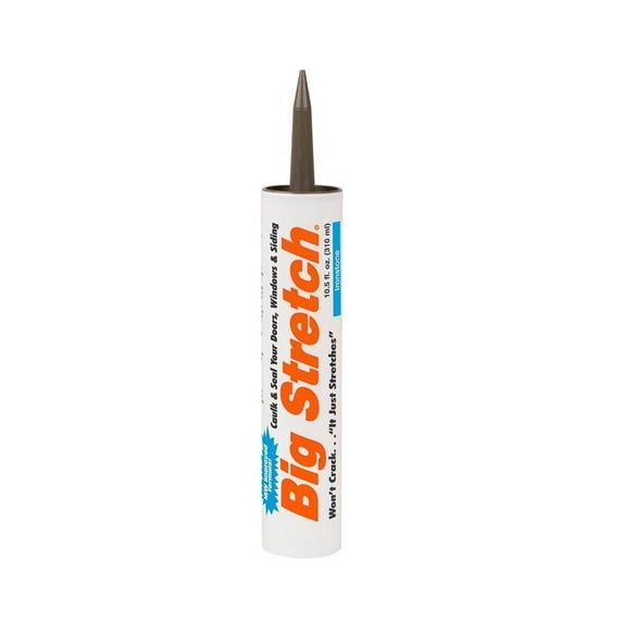 Sashco 10020 18 Pack 10.5 oz. Big Stretch Acrylic Latex High Performance Caulking Sealant, Ironstone