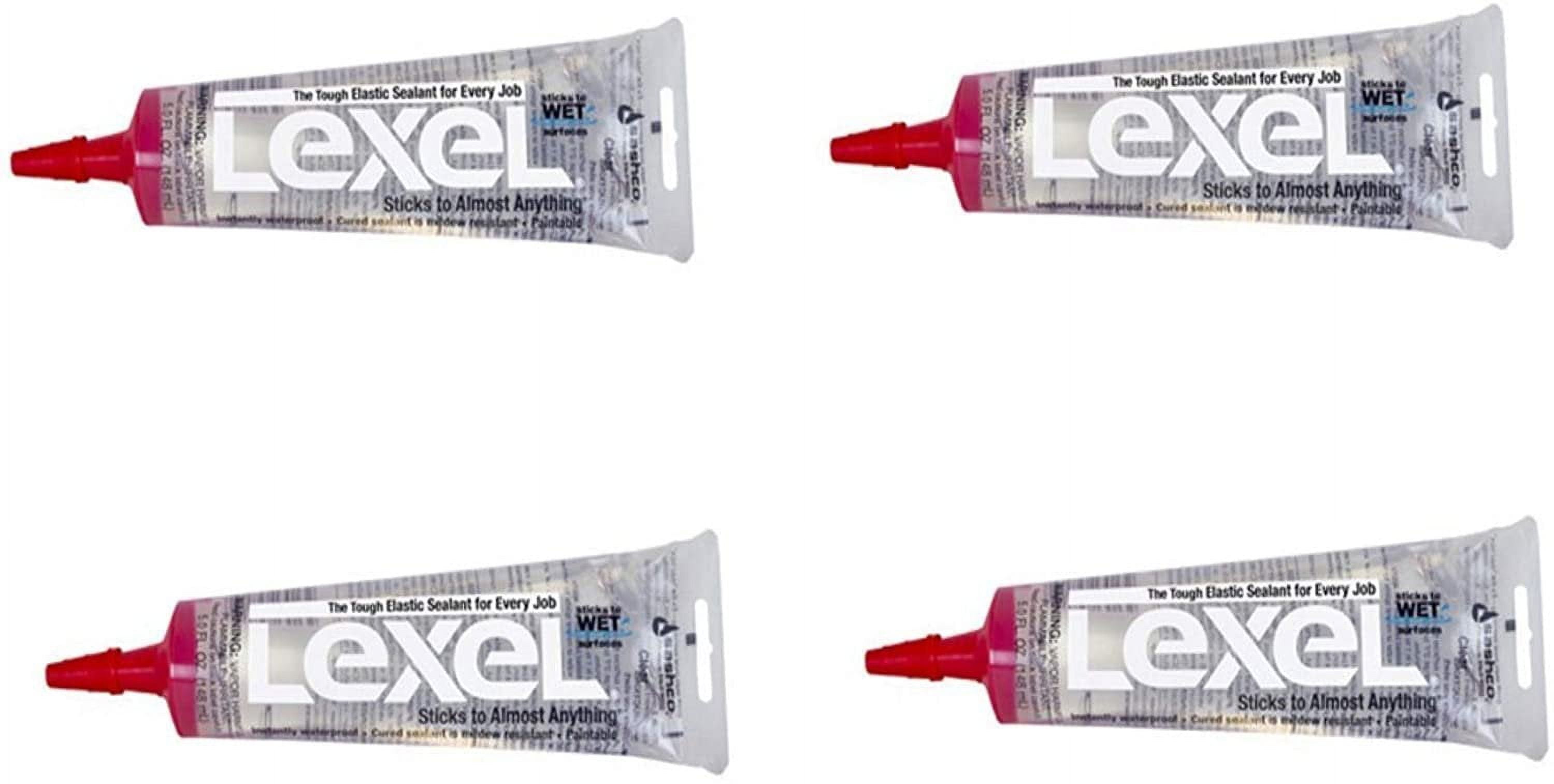 Sashco 130132 13013 5oz Sealants Clear Lexel Adhesive Caulk, 5Ounce