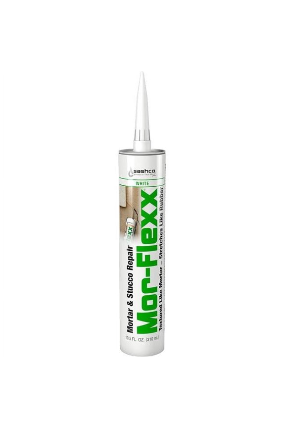 15016 10.5 oz Mor-Flexx Mortar & Stucco Repair Cartridge, White - Pack of 12