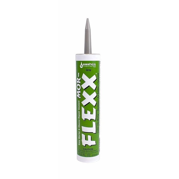 Sashco 15020 6 Pack 10.5 oz. Mor-Flexx Mortar and Stucco Repair Sealant, Gray