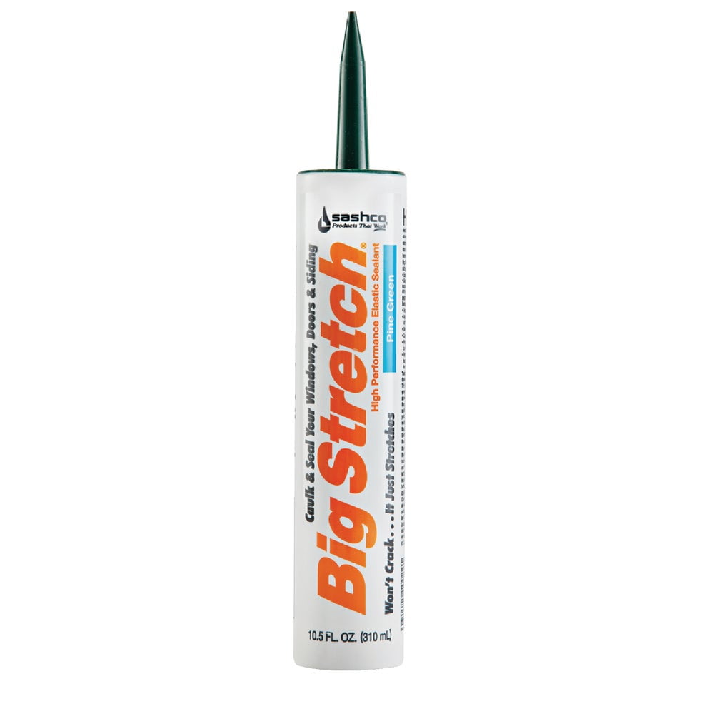 Sashco Big Stretch 10.5 Oz. Acrylic Elastomeric Caulk, Pine Green