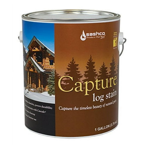 Sashco Cap-P-AA Autumn Aspen Cap-P Capture Log Stain, 1 gal Can