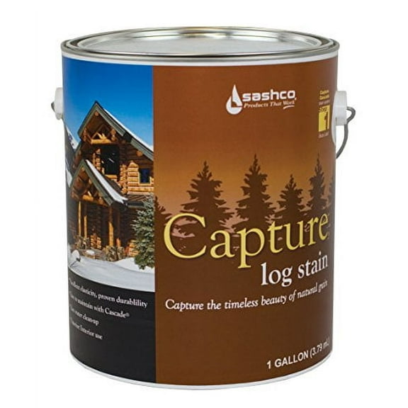 Sashco Cap-P-WH Wheat Cap-P Capture Log Stain, 1 gal Can