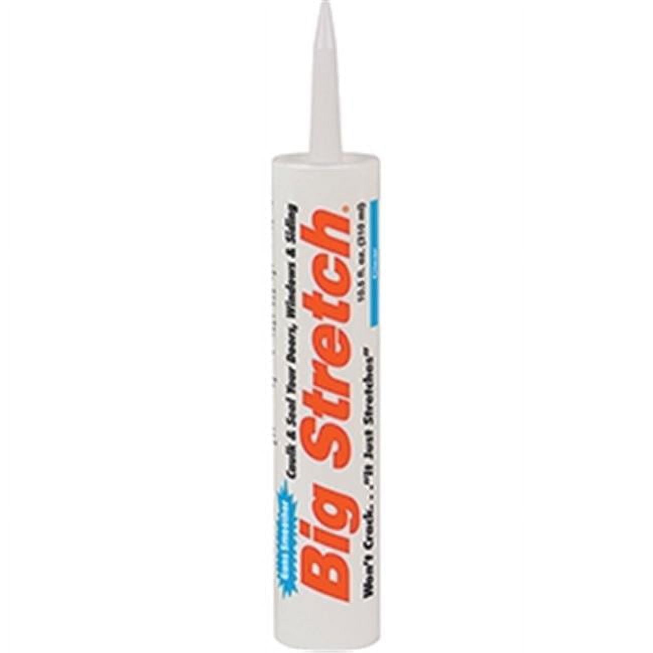 Sashco Sealants 10006 10.5 oz Clear Big Stretch Latex Caulk and Seal