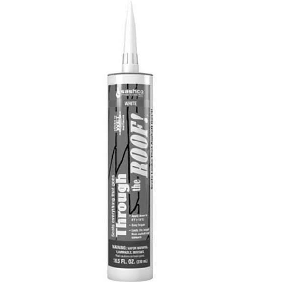 Sashco Sealants 14030 10.5 in. Through The Roof - White