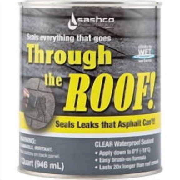 Sashco Sealants Through The Roof Clear VOC Cement & Patching Sealant - Pack of 2 Bulk Case Pack