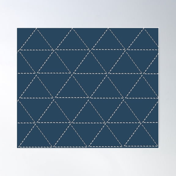 Sashiko Needlework 9 Poster Wall Art, Modern Wall Decor For Living Room Bedroom, 8x12 UNFRAMED