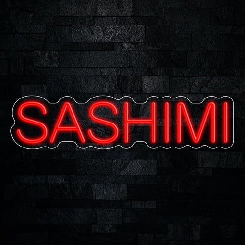 Sashimi Neon LED Sign 25"L x 6"H #32691