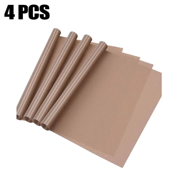 Sasio 4pcs Non-Stick Teflon Sheets for Heat Press Machine Reusable Craft Mat for T-Shirt Printing & Heat Transfer, 12" x 16" Each