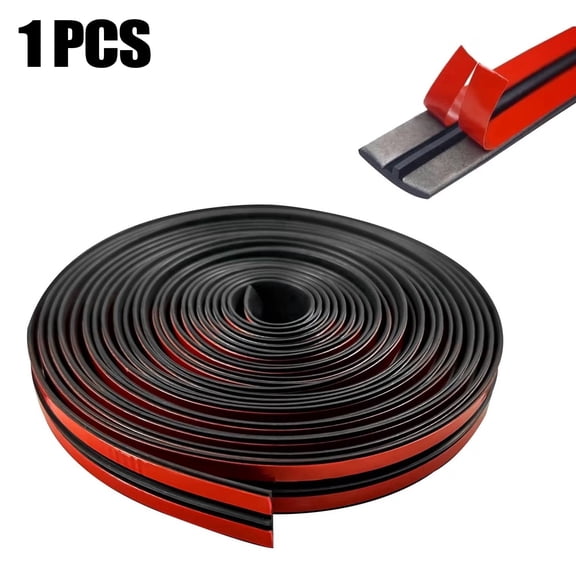 Sasio T-Shape Auto Glass Rubber Seal 19.68  Self-Adhesive Weather Stripping for Front/Rear Windshield & Tailgate, Waterproof Dustproof Window Molding Trim (19mm)