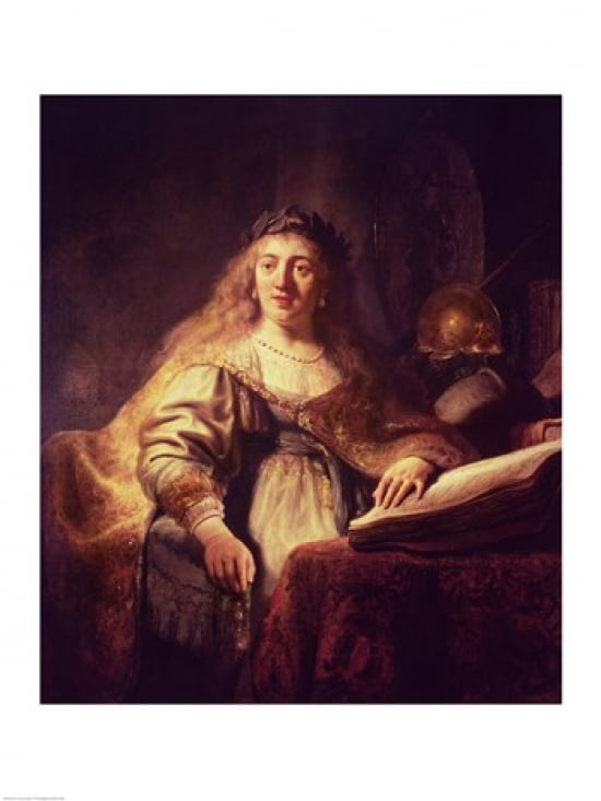 Saskia as Minerva Canvas Art - Rembrandt van Rijn (18 x 24)