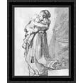 thumbnail image 1 of Saskia with a Child 20x24 Black Ornate Wood Framed Canvas Art by Rembrandt, 1 of 2